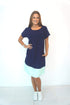 Dress The R Anywhere Dress - Perfect Navy, Aqua Colour Block dubai outfit dress brunch fashion mums